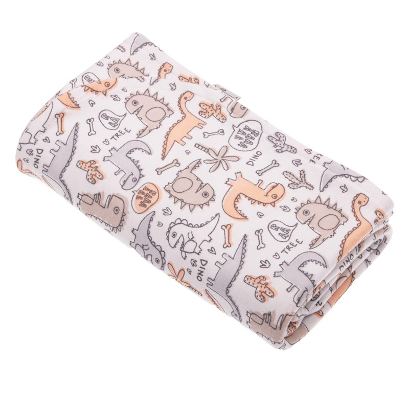 Kocyk bawełniany 75x100 cm - dinozaury