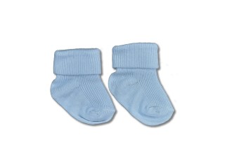 Skarpetki bawełniane dla wcześniaka - niebieskie