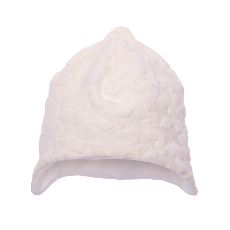 Ocieplana czapka dla wcześniaka - obwód głowy 34 cm