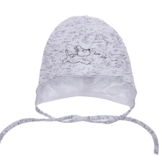 Przejściowa czapka dla wcześniaka - obwód głowy 36 cm - piesek
