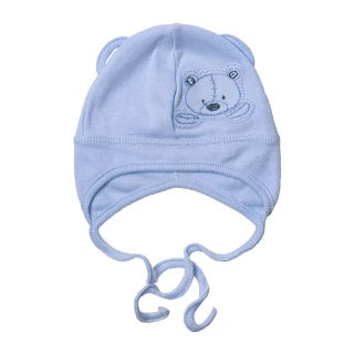 Bawełniana czapka dla wcześniaka - obwód głowy 36 cm