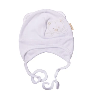 Bawełniana czapka dla wcześniaka - obwód głowy 36 cm