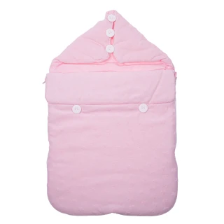 Śpiworek do fotelika nosidełka lub wózka - różowy w gwiazdki