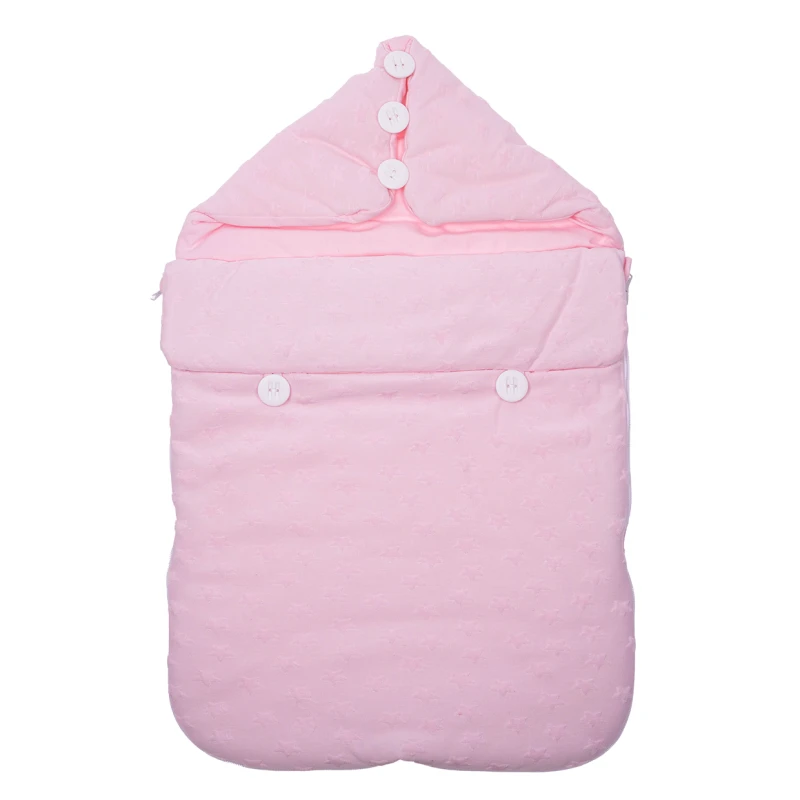 Śpiworek do fotelika nosidełka lub wózka - różowy w gwiazdki