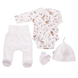 Zestaw ubranek dla wcześniaka 4-częściowy - rozm. 50 