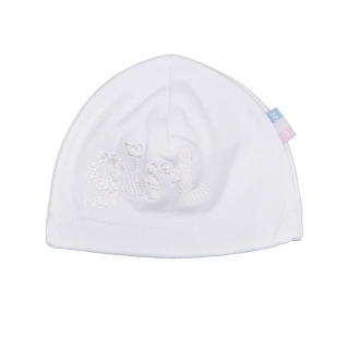 Czapka dla wcześniaka - obwód głowy 36 cm - biała
