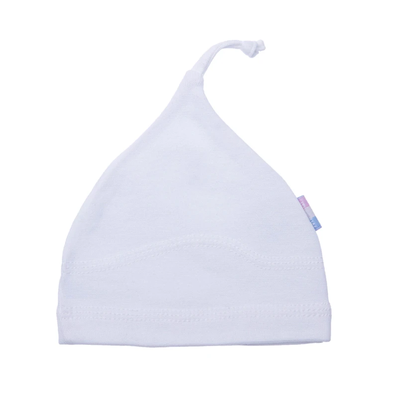 Czapka dla wcześniaka - obwód głowy 32 cm - biała