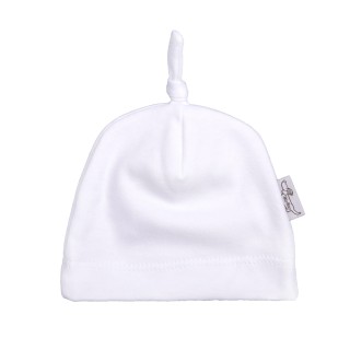 Czapka dla wcześniaka - obwód głowy 32 cm - biała