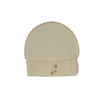 Czapka dla wcześniaka - obwód głowy 29 cm - szwy na zewnątrz