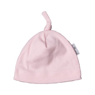 Czapka dla wcześniaka - obwód głowy 36 cm - blady róż